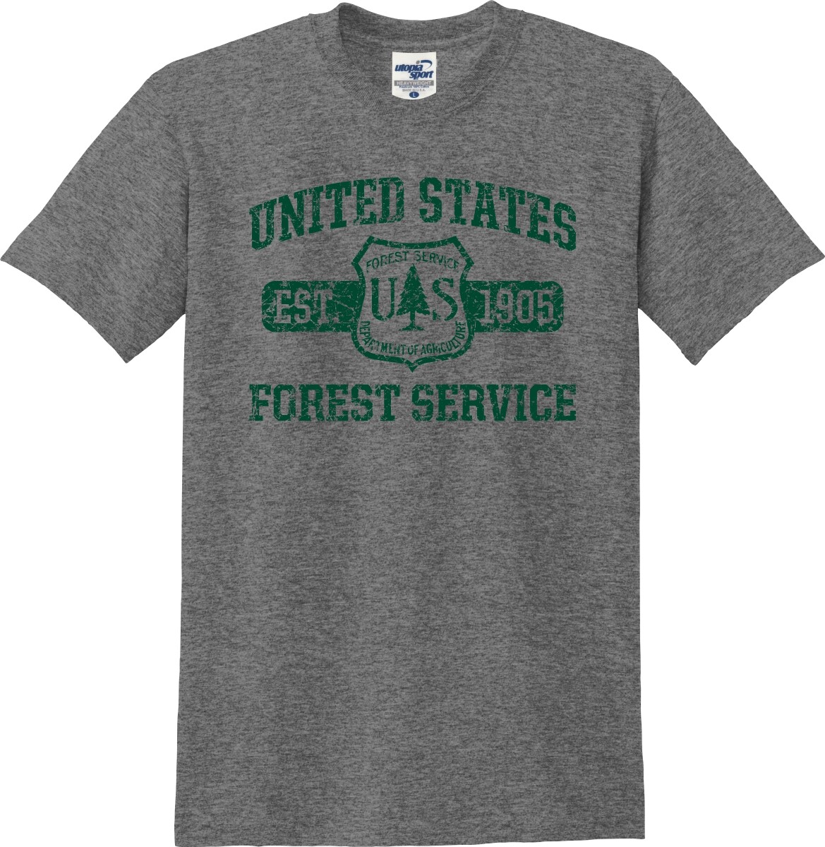 US Forest Service Crest Established 1905 Distressed Unisex T-Shirt (S-5X)