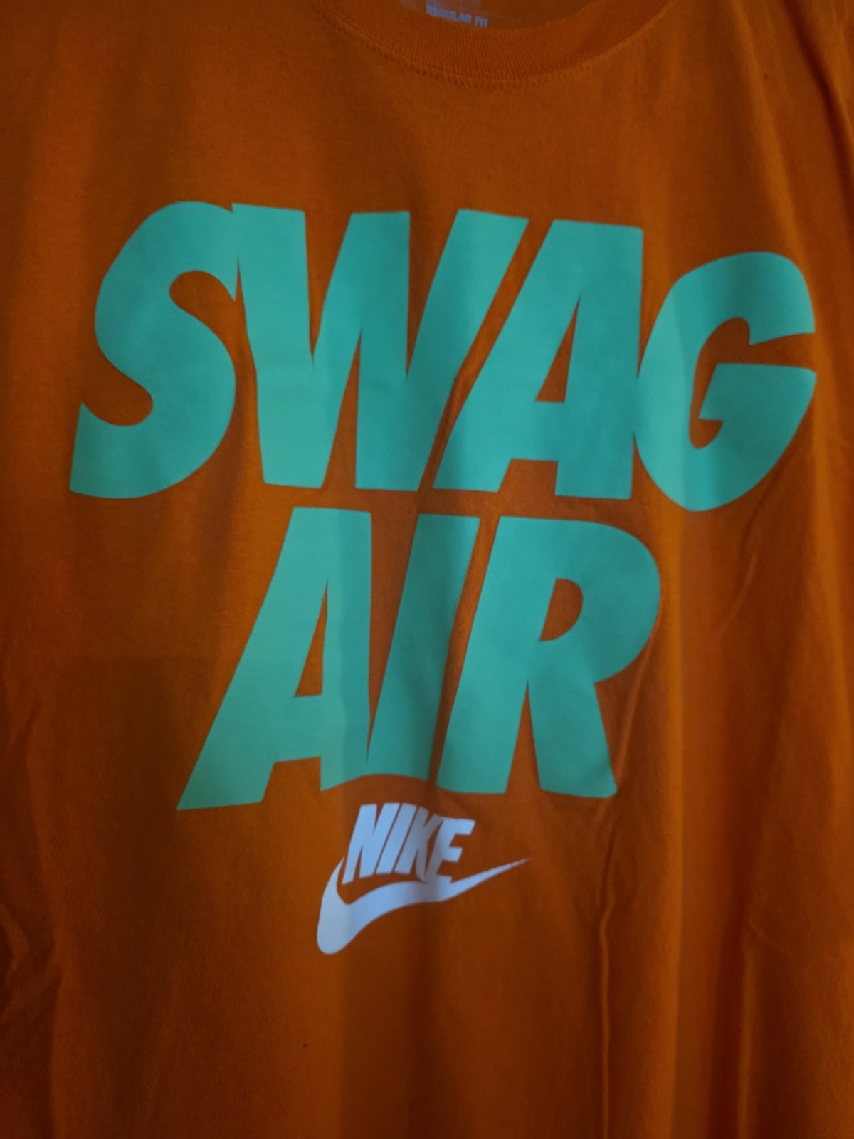 Nike Vintage T-shirt Tee Shirt XXL Swag Air Orange Green Neon Vintage Dead Stock