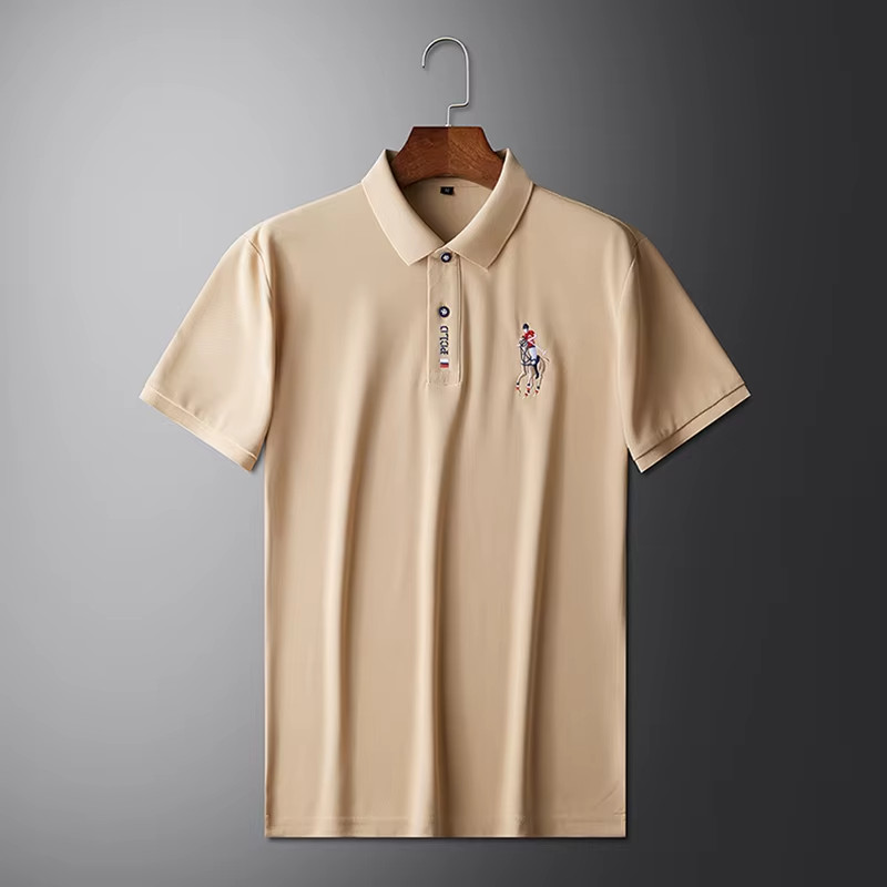 Men’s Summer Embroidered Polo Shirt Luxury Fashion Top Short Sleeve T-Shirt