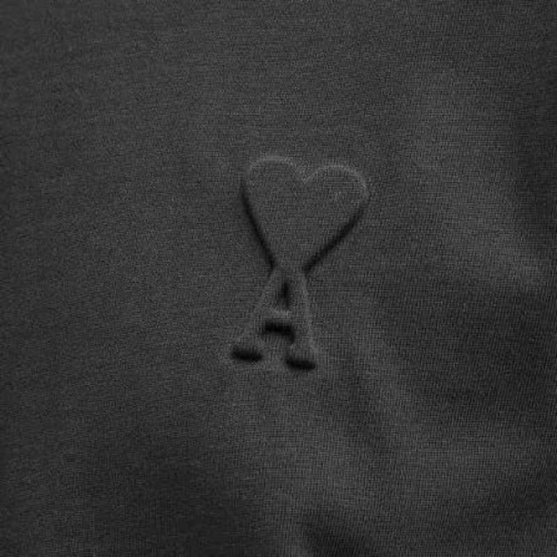 AMI PARIS Logo-Embroidered Organic Cotton-Jersey T-Shirt Size M