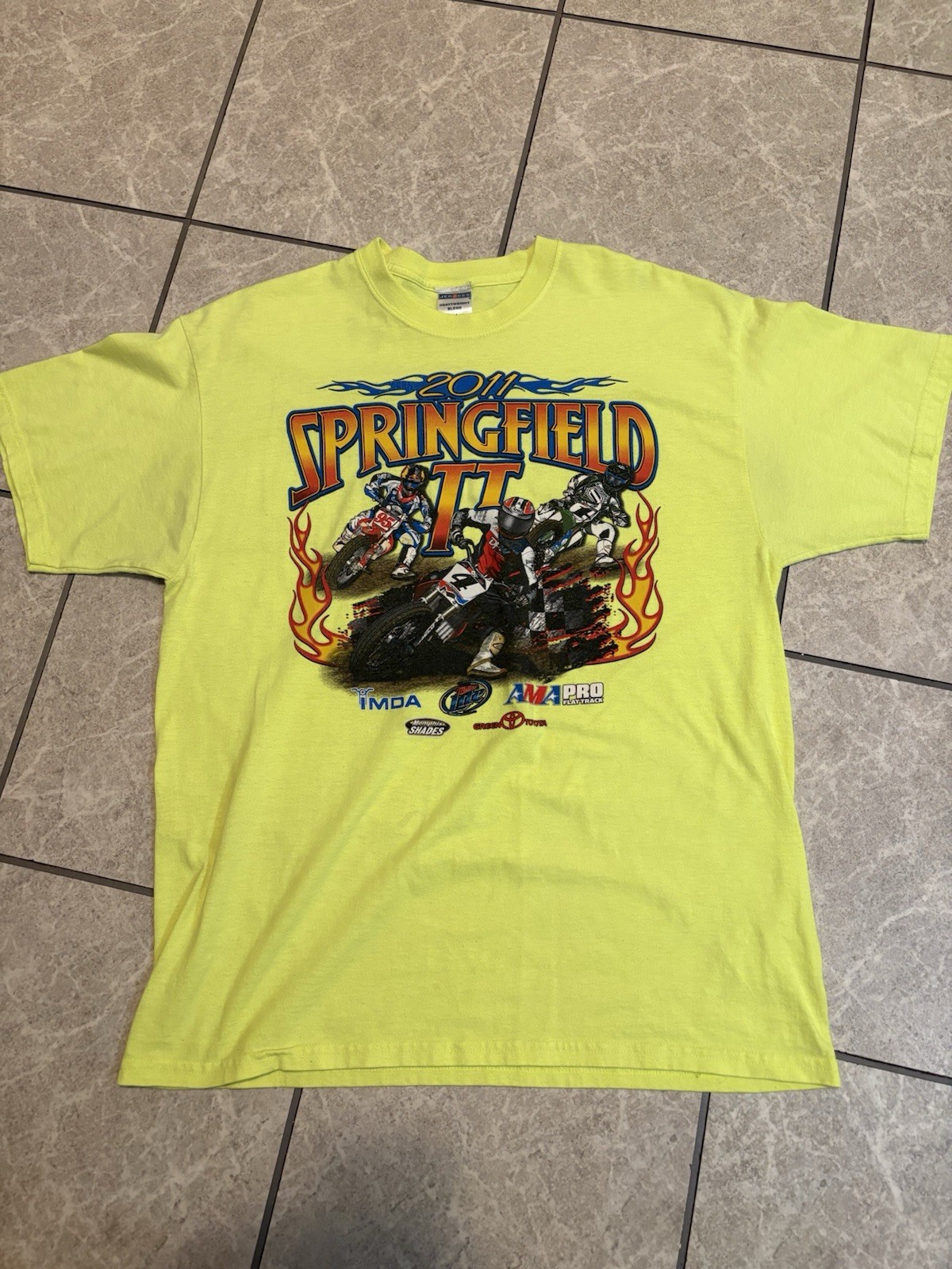 2011 Springfield TT AMA Pro Series T-shirt XL Tag Motorcycle Cross Y2K