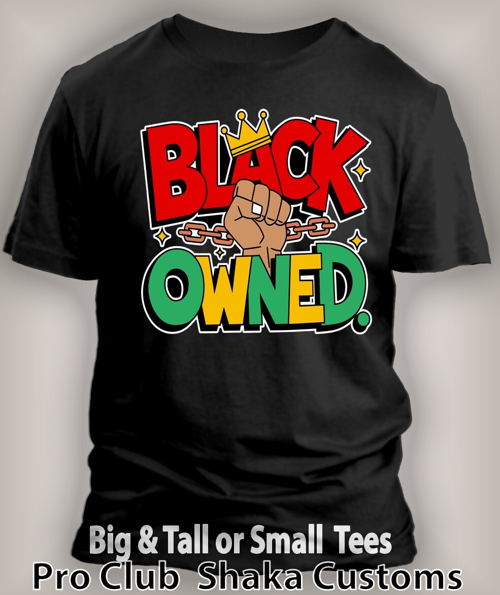 Juneteenth History Black Owned Men Tee Shirt Graphic Big & Tall 8X Greystone T