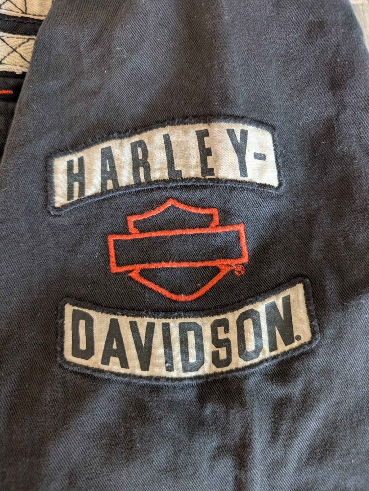Harley Davidson Mens 2XL Black Utility Military Moto Shirt Jacket 2016