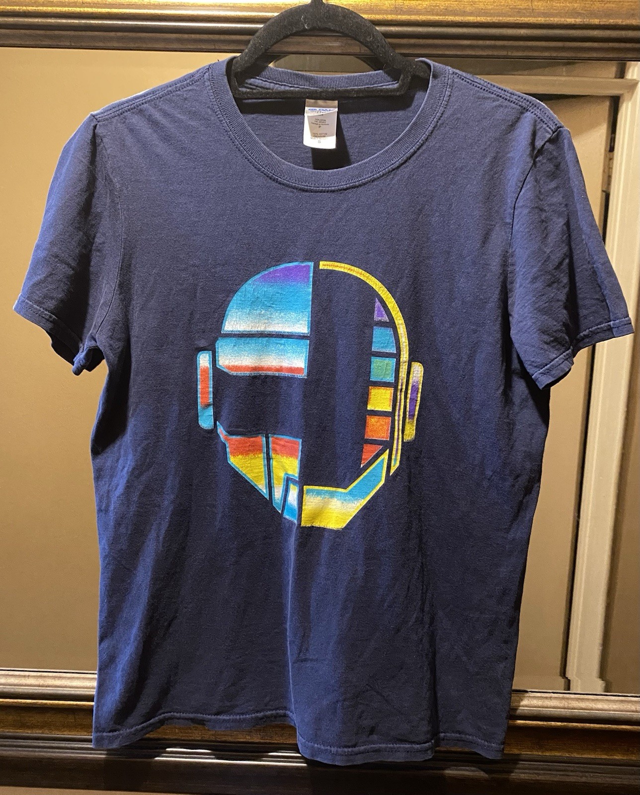 Vintage Men’s Navy Blue Daft Punk Random Access Memory Graphic T-Shirt Size S