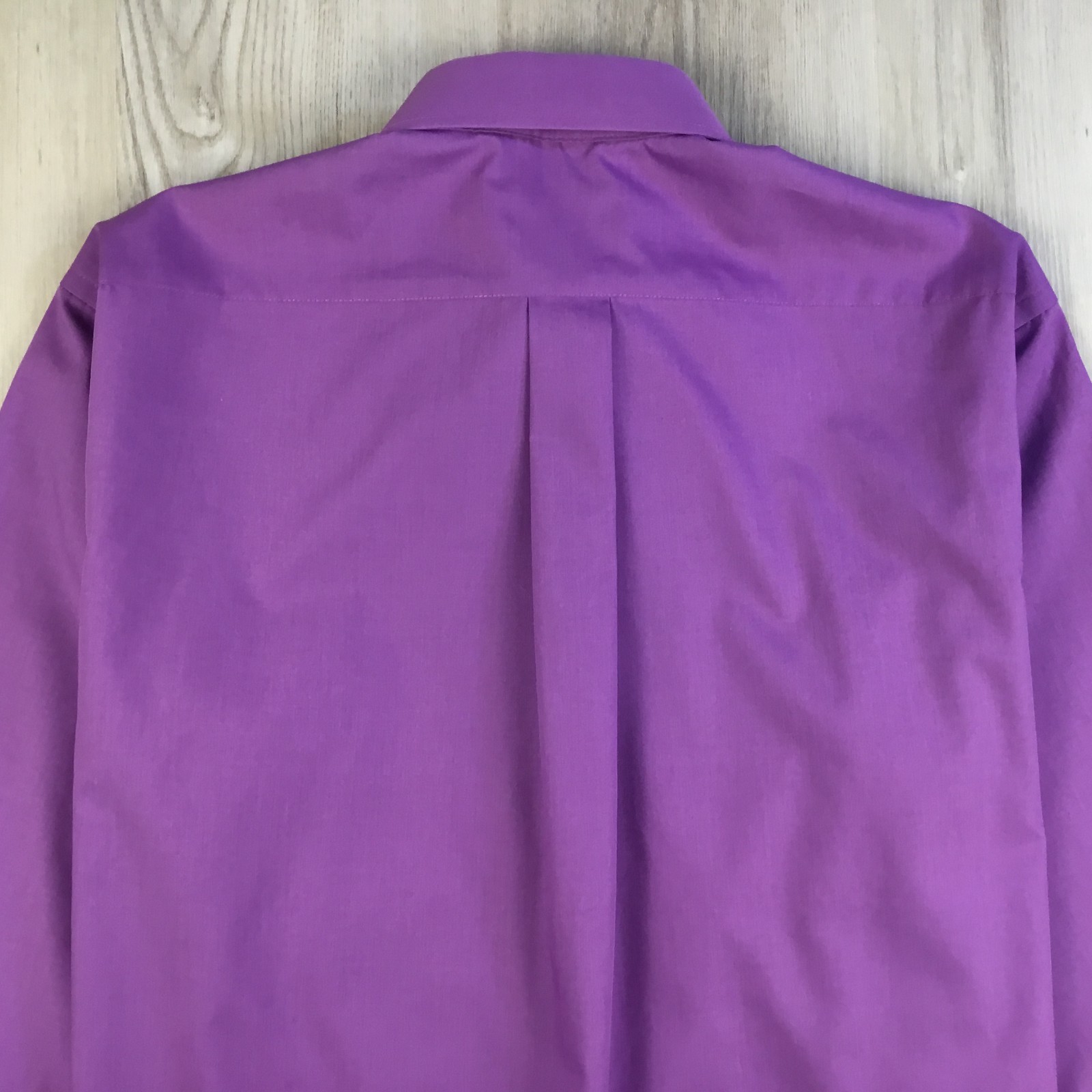 Stafford Mens Shirt 16 32-33 Purple Performance Broadcloth Super Shirt Utility