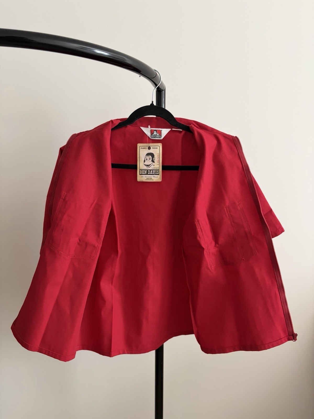 *** Japan Exclusive *** Ben Davis Short Sleeve Zip Up Shirt – Red