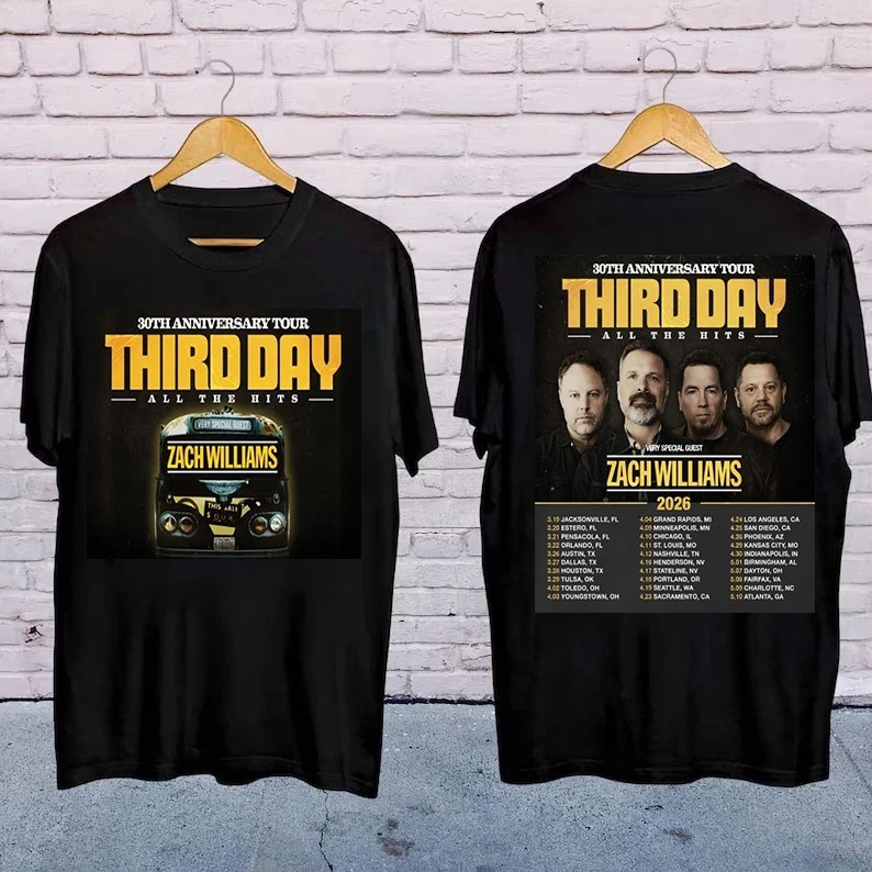 Third Day Announces 30th Anniversary Tour For 2026 T shirt Or Hoodie