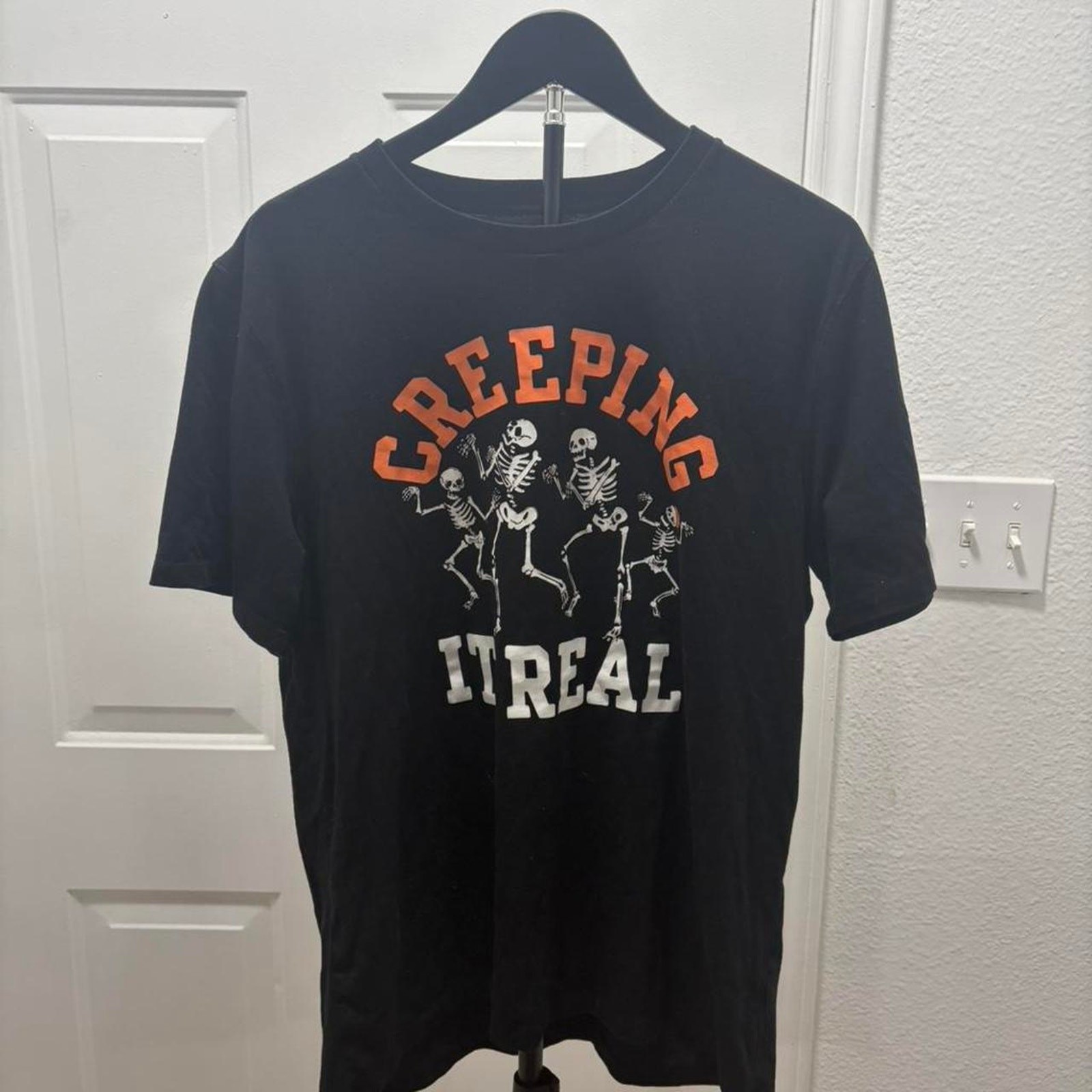 Old Navy Black Halloween T-Shirt Size L