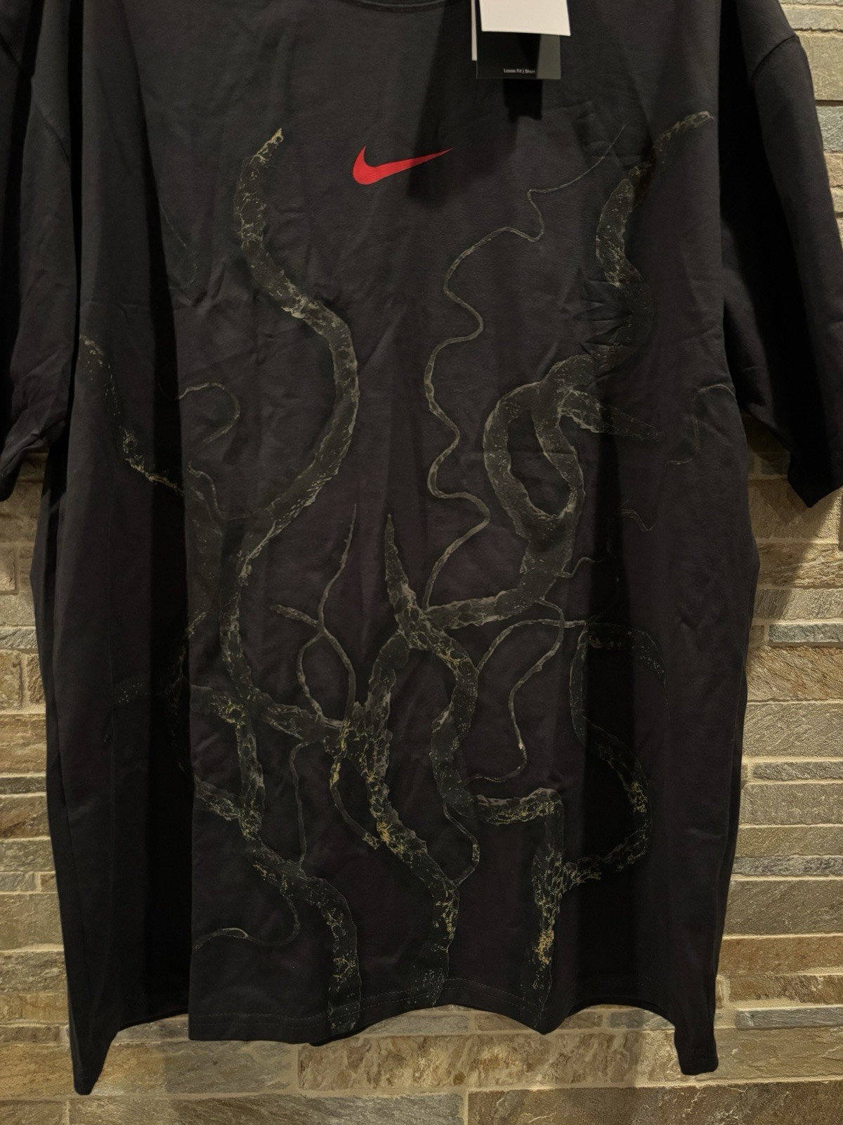 Nike x Stranger Things Black Tee Vecna Upside Down World Men’s Size XL NWT