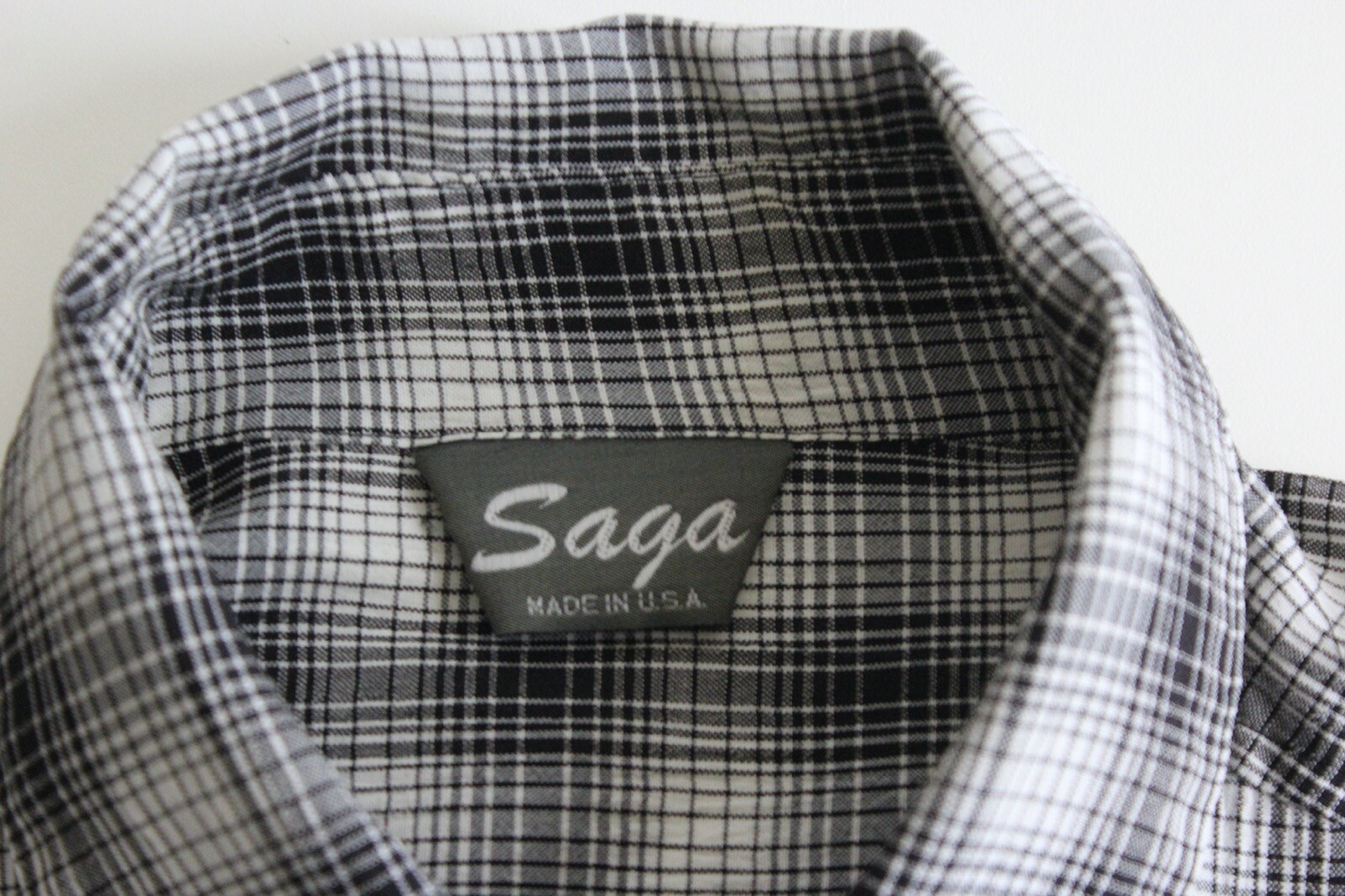 Saga Made USA Rockabilly Shirt Medium M
