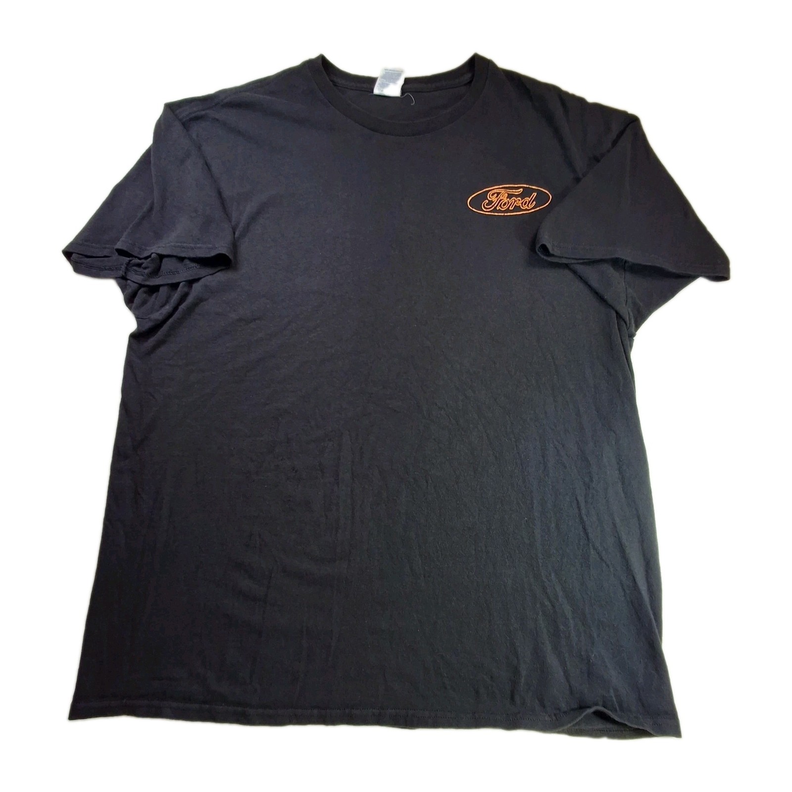 Vtg Ford Adult XL Shirt Deer Hunting Logo Black Orange Cars Rust Core Cotton