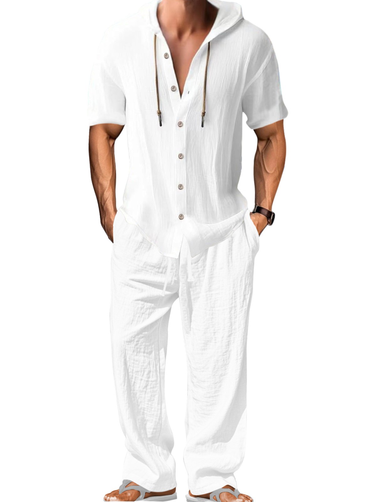 Hooded Casual Sports Long-Sleeve Set