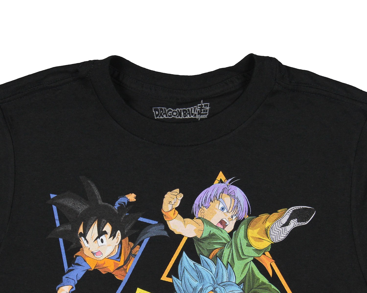 Dragon Ball Z Super Boys’ Character Triangle Design Graphic Print T-Shirt