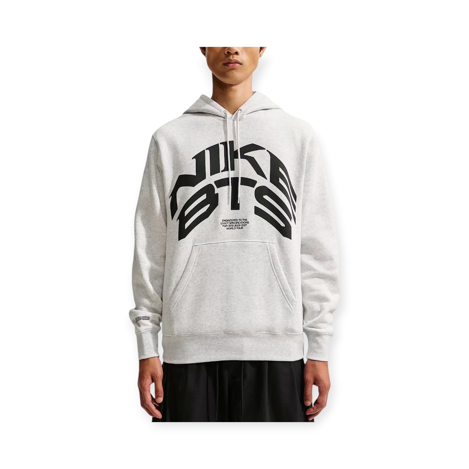Nike BTS Hoodie Men’s Grey Fleece Sweatshirt JA8525-051 K-Pop