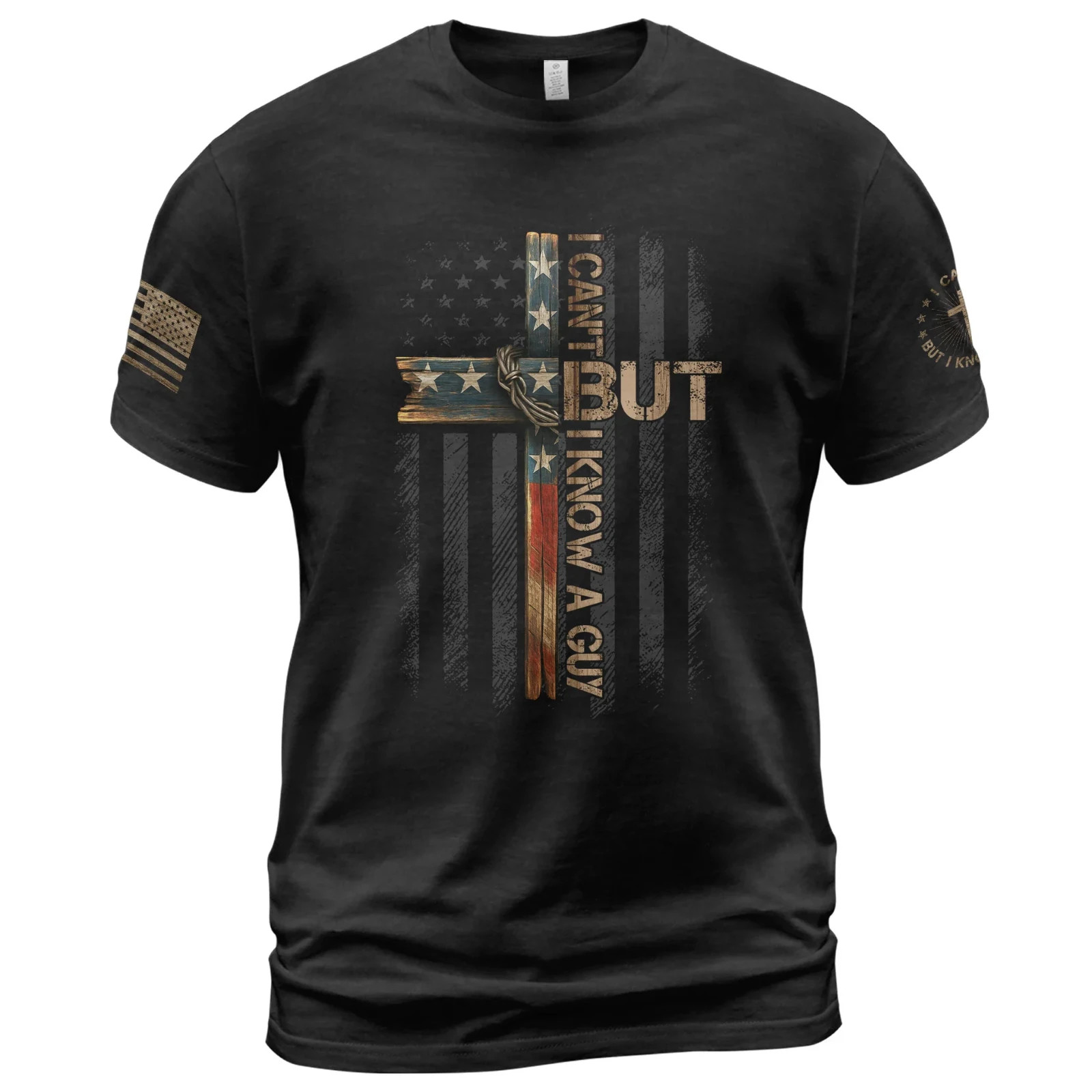 I Can’t But I Know A Guy American Flag T-Shirt, Father’s Day Gift Size S-5XL