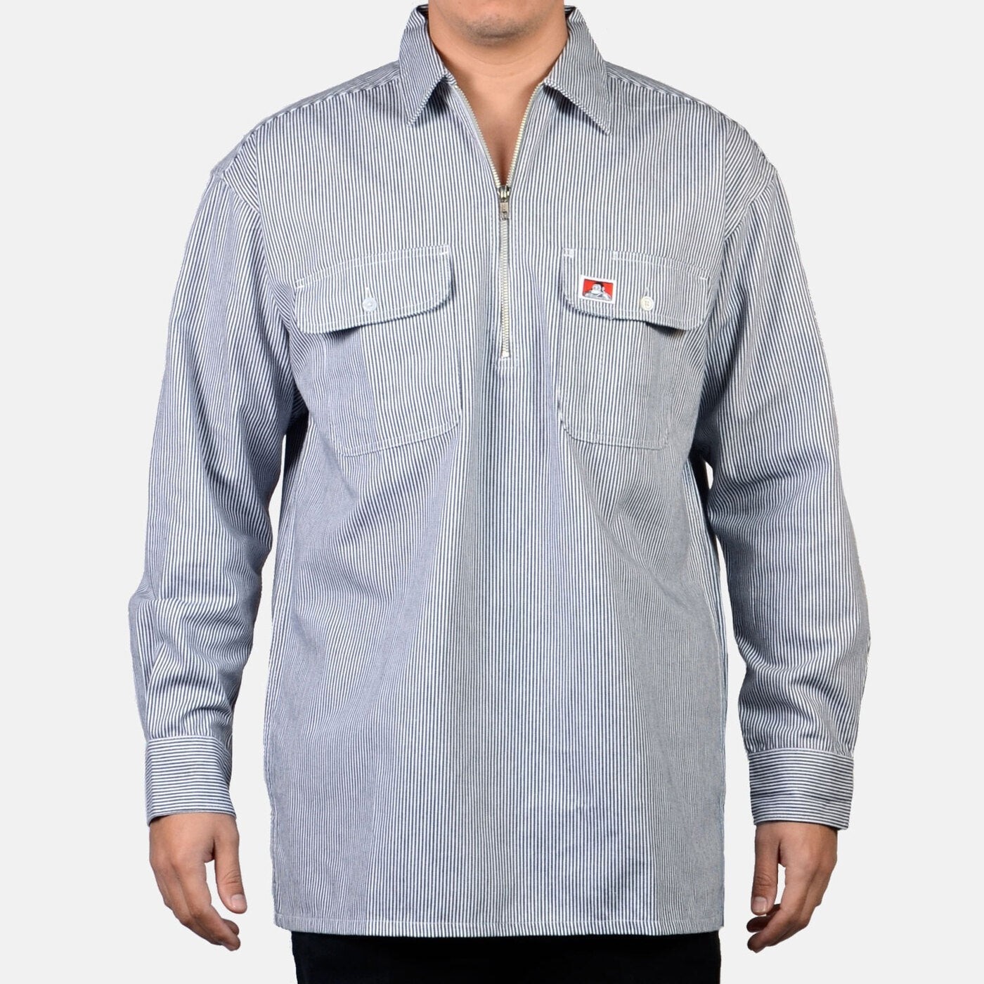 BENDAVIS Double Pocket Long Sleeve 1/2 Zip Shirts (S to 3XL)
