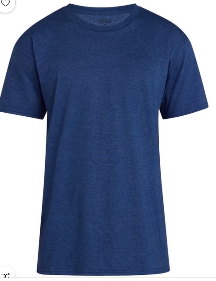Athletic Works Size 2XL Loose Fit, Breathable T-Shirt Cotton New With Tag