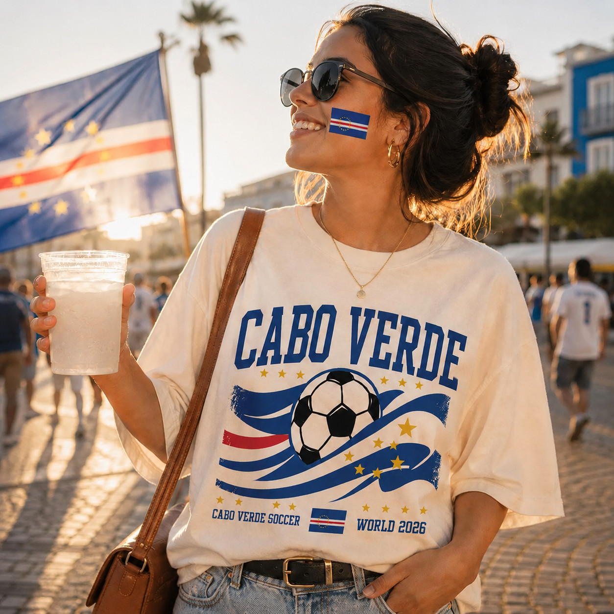 Cabo Verde 2026 Soccer T-Shirt Football Fan Tee Cape Verde Supporter Gift