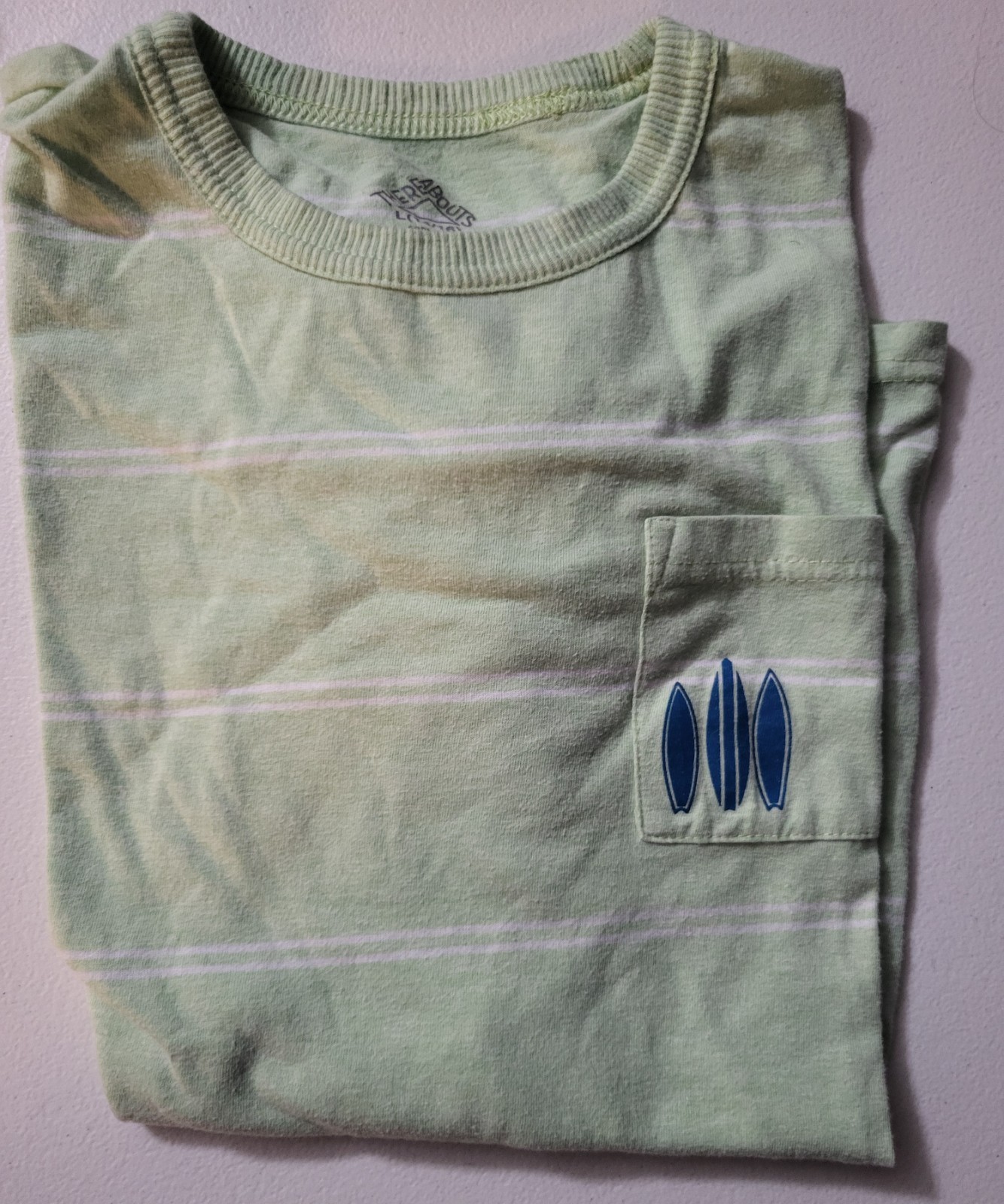 Multiples boys T-Shirts XL Crew Neck Short Sleeve Pocket Green Black Gray