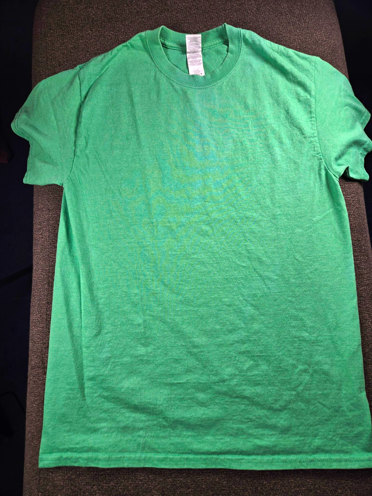 Gildan Ultra Cotton Men’s Solid Green Cotton Knit Crew Neck Tee Short Sleeve M