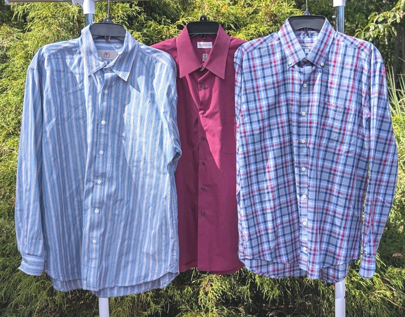 3 L Men’s Button Down Shirts Peter Millar Van Heusen Territory Ahead Business