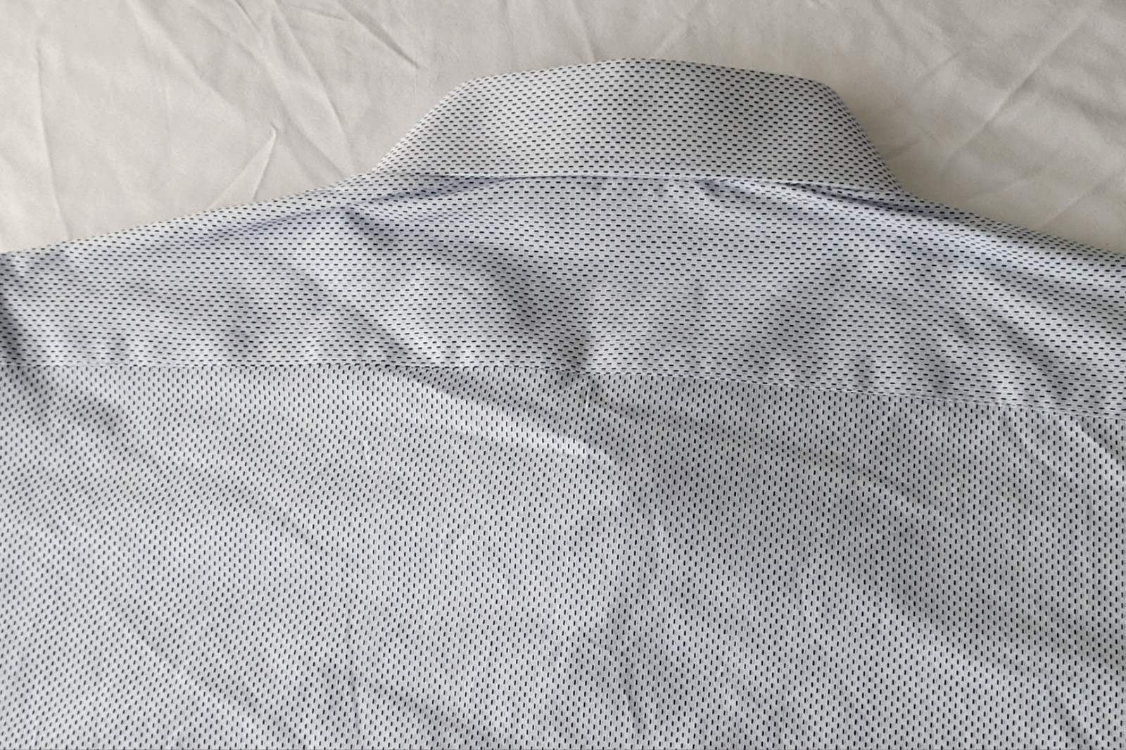 Thomas Dean Collection Blue White Cotton Luxury European Fabric, Size Medium