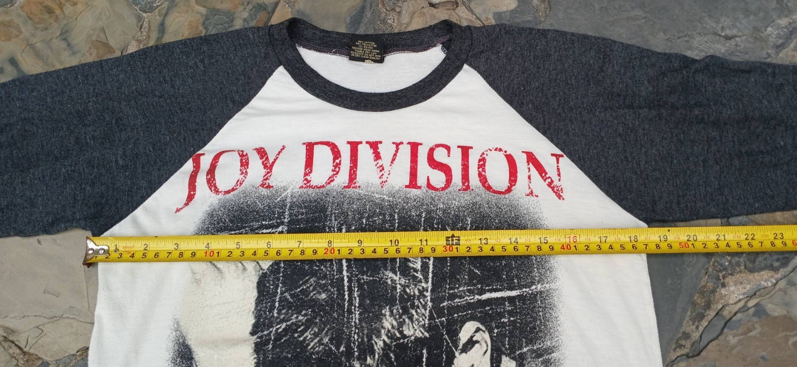 Vintage Joy Division 69s Raglan Band Tee Shirt Size Meduim (Cotton.Poly.Rayon)
