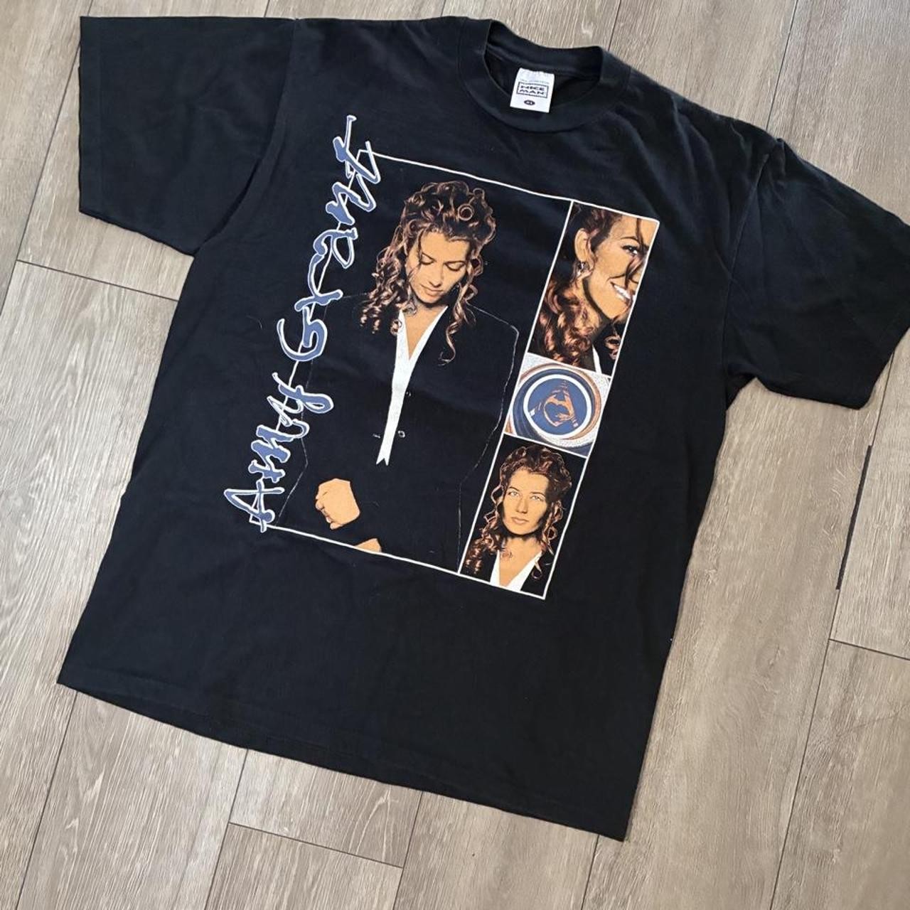 Vintage 1994-1995 Nice Man Tag Amy Grant House of Love Tour black t-shirt size