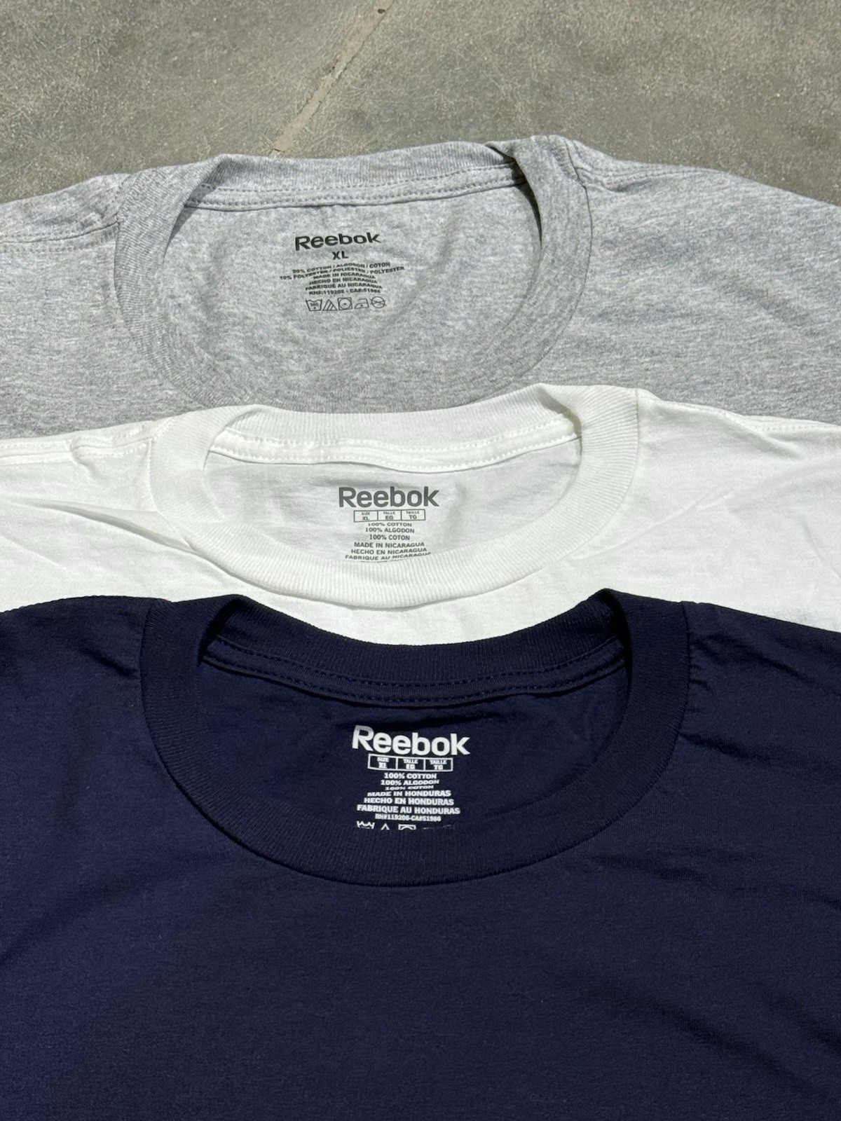 Reebok Men’s Short Sleeve 6 Pack New T-Shirt, Size XL (6 Colors Pack)