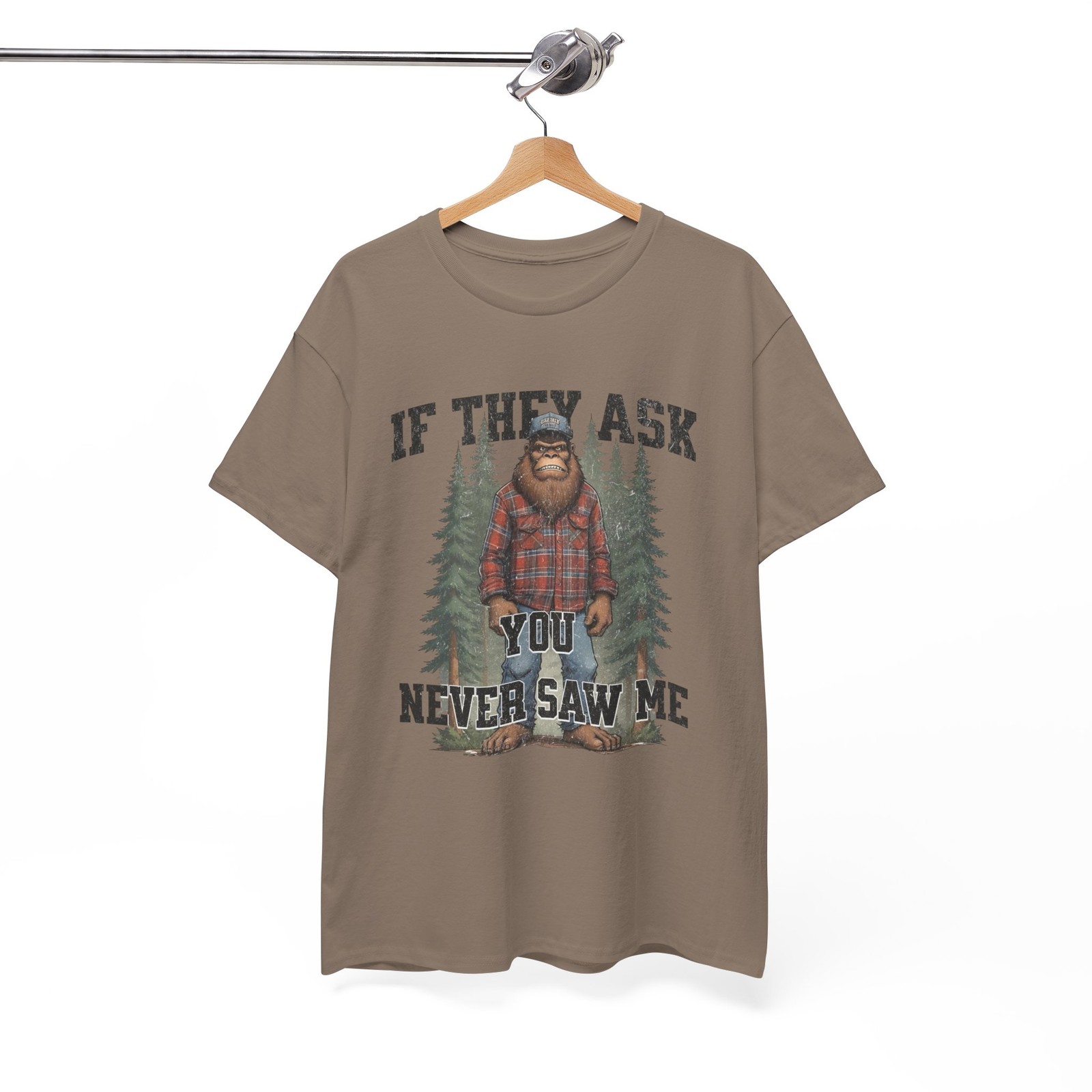 Funny Bigfoot Jokes Graphic T Shirt Heavy Cotton Tee NEW ADULT UNISEX