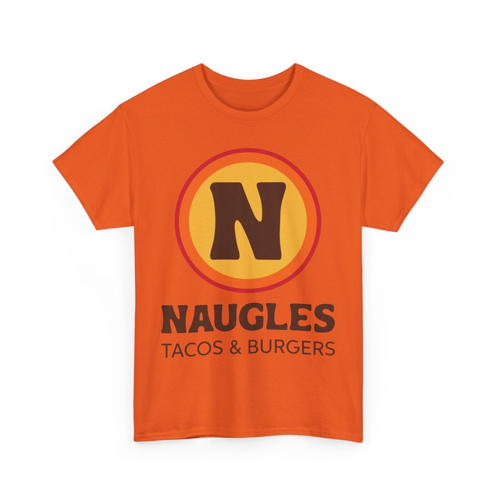 Naugles Tacos & Burgers Vintage Fast Food Logo Restaurant T-Shirt