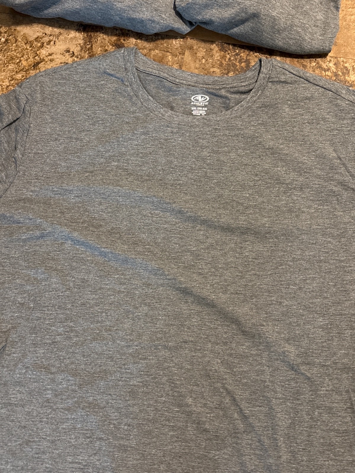 THREE (3) t shirt blanks 2XL – GRAY long sleeve cotton polyester rayon blend