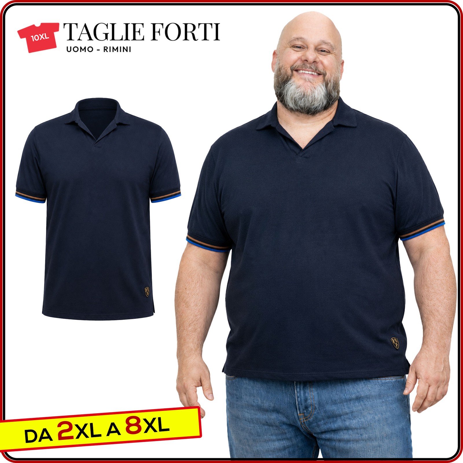 men’s short sleeve cotton polo shirt PLUS SIZES from 2xl to 10xl