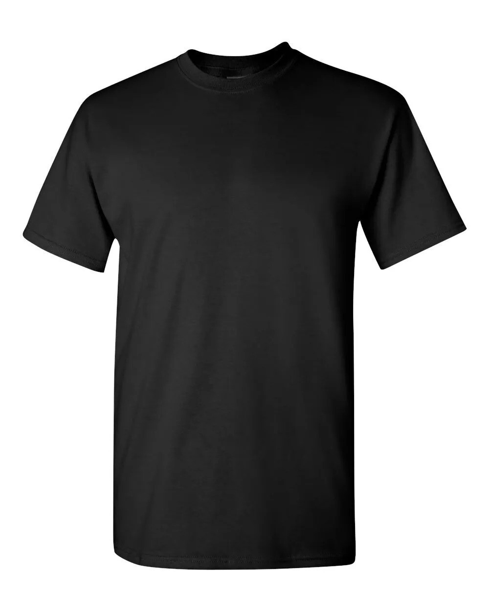 Gildan (6-pack) Black Solid Ultra Cotton Short Sleeve Blank Tee T-Shirt S-XXL
