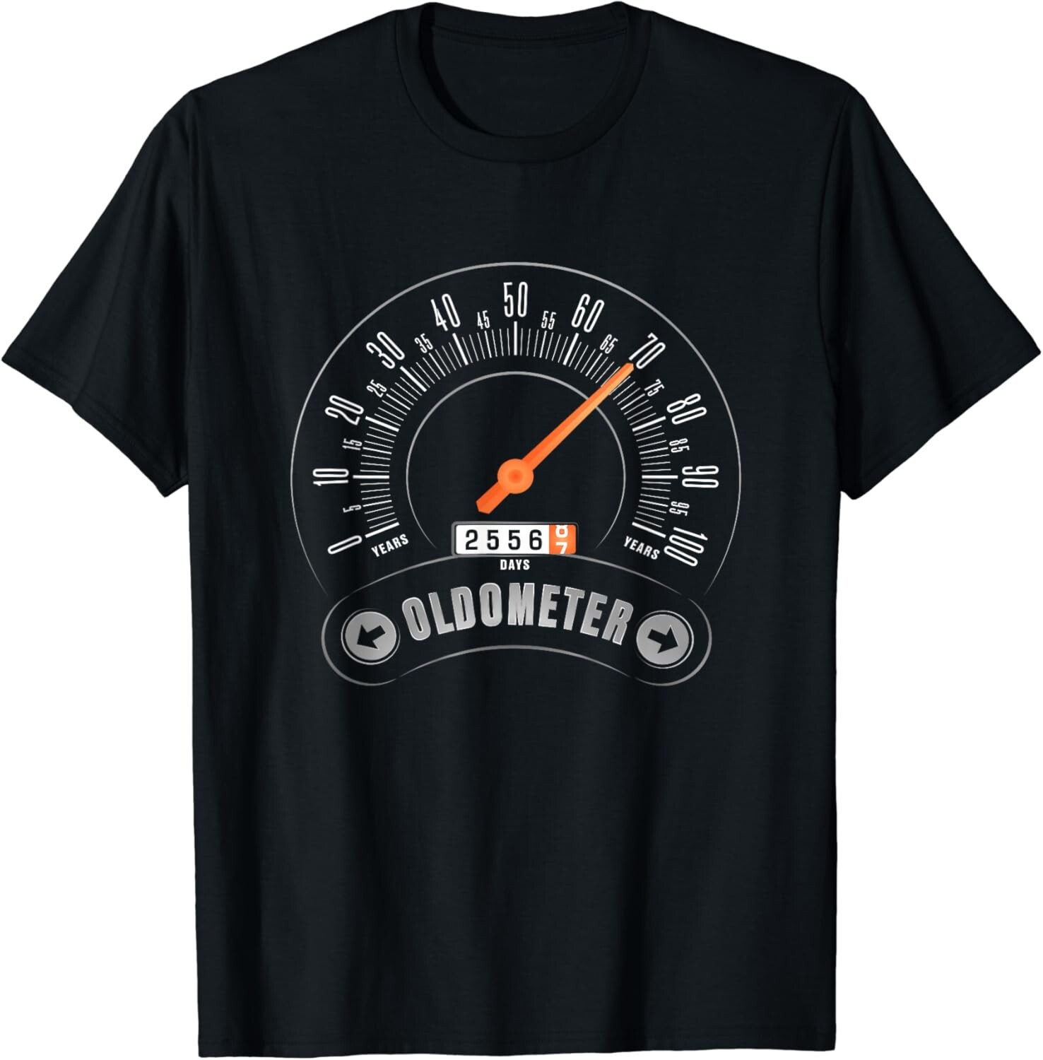 Mens Oldometer – Funny 70th Birthday Gift for Men 70 Bday T-Shirt