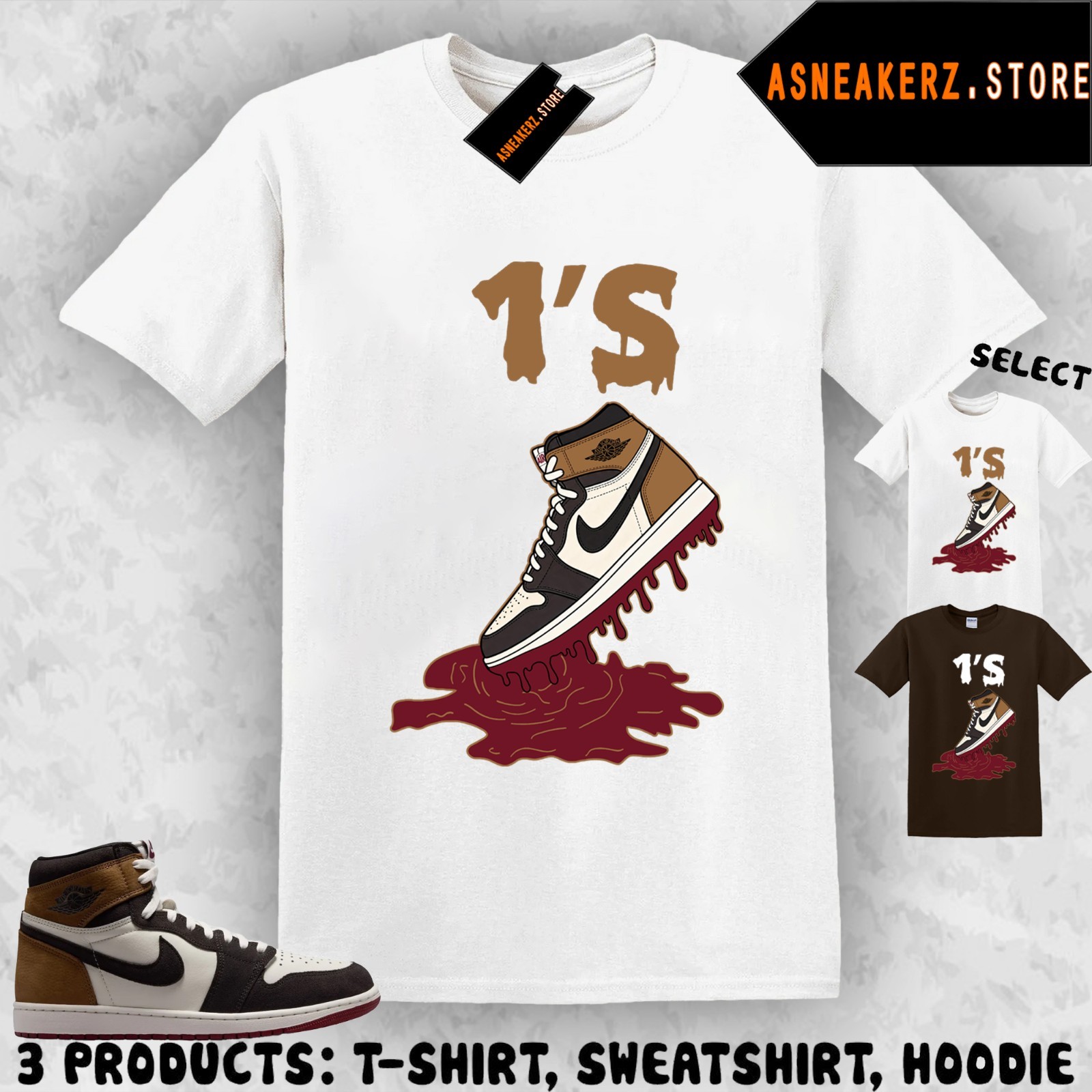 Shirt To Matching AJ 1 High Love Letter 2026 Match Sneaker Shoe Dripping T-Shirt