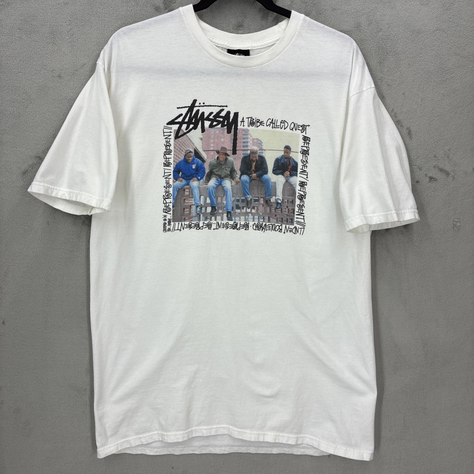 Stussy x A Tribe Called Quest Brick wall Tee 35 Anniversary T Shirt Streetwear