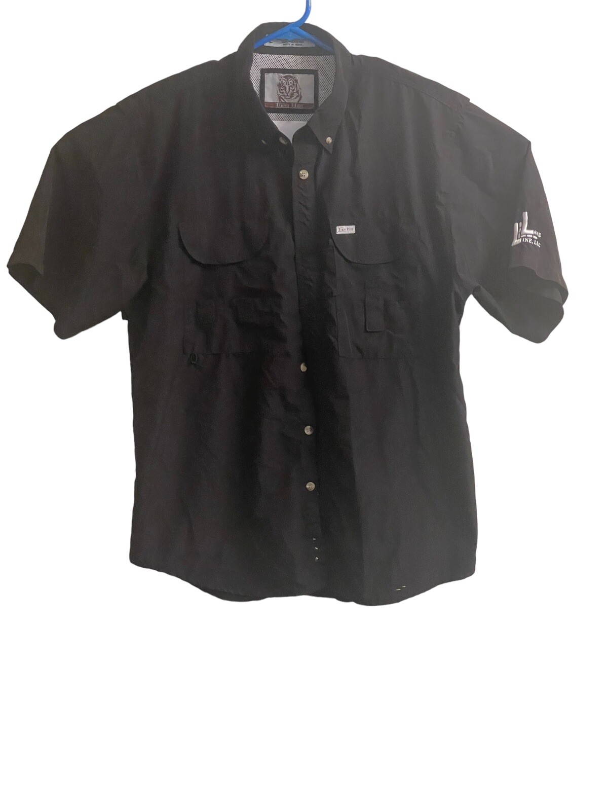 Tiger Hill Performance Poplin Original Classic Outdoor Fish Shirt Men Adult L