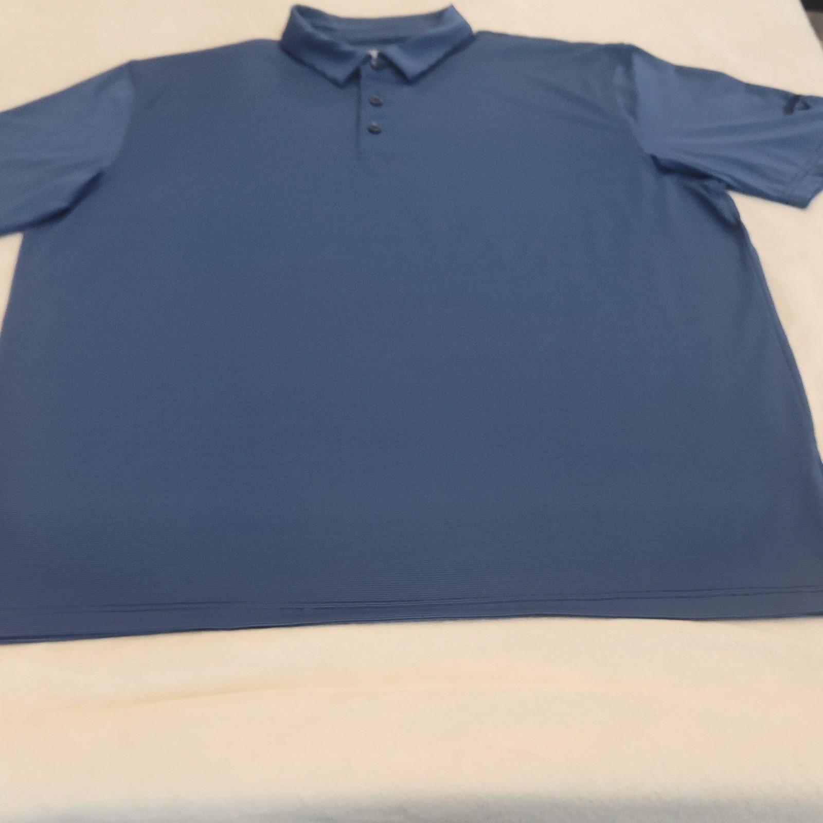 Callaway Opti-Dri Men’s Blue Striped Golf Polo LG Short Sleeve
