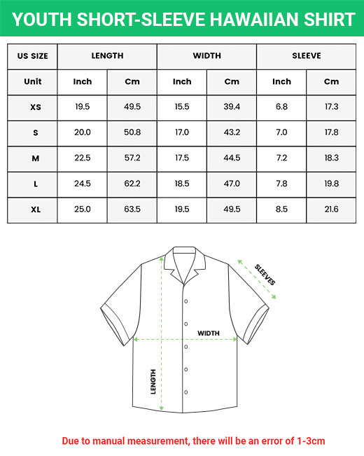 Featuring a Snake Skin Pattern – 3D Print Hawaiian Shirt – Adults & Youth