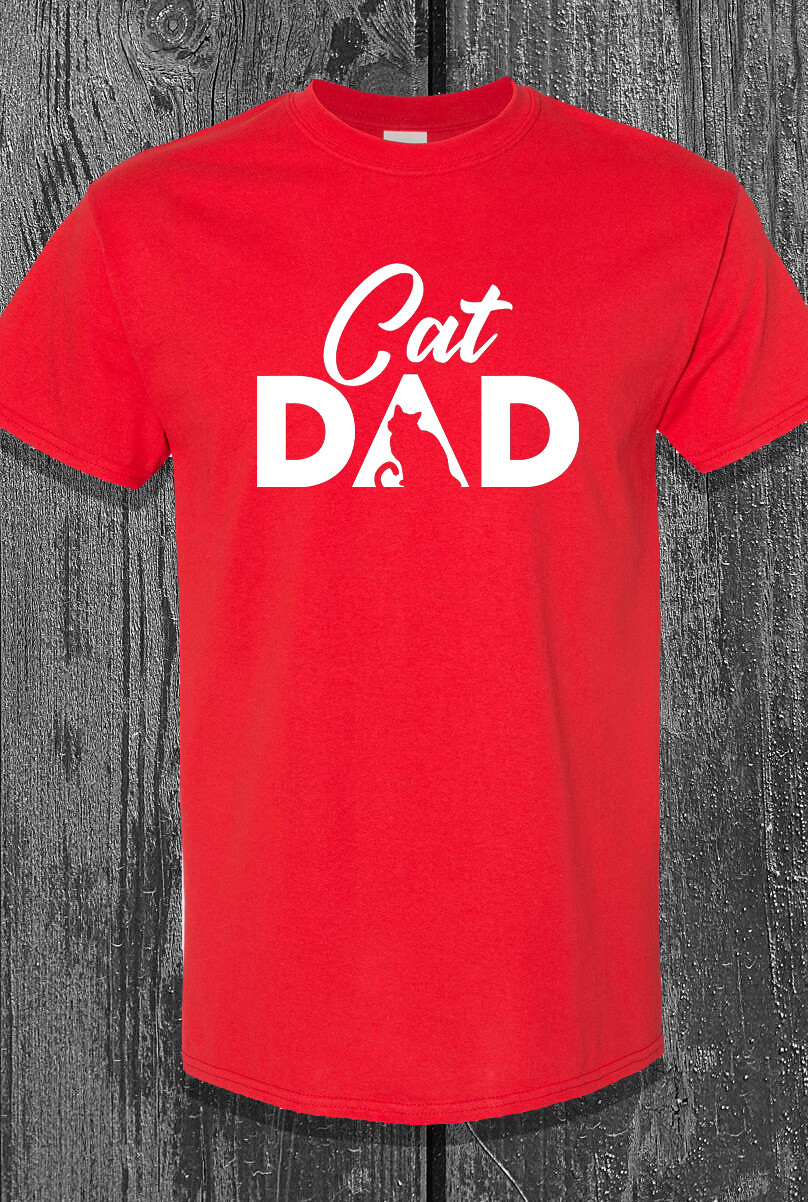 CAT DAD Unisex T-Shirt Multi Colors S-XL FREE S&H! Cat Pet Lover Gift