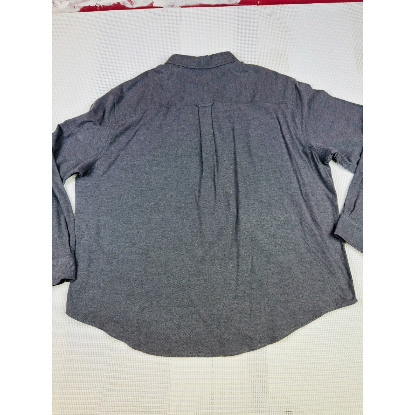 Chaps Mens 2XB Charcoal Grey Stretch Button Down Shirt Big & Tall NEW