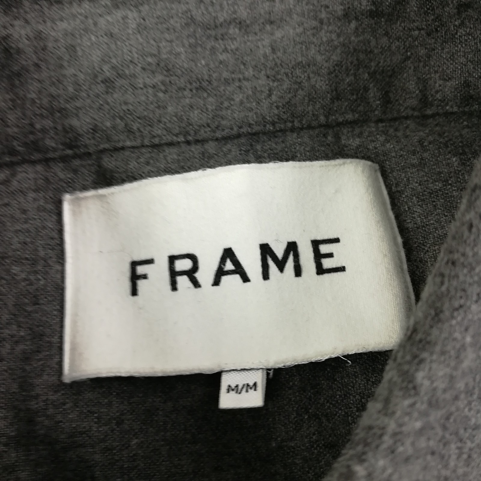 Frame Shirt Flannel Wool Blend Overshirt Machine Washable L/S Mens Medium $228
