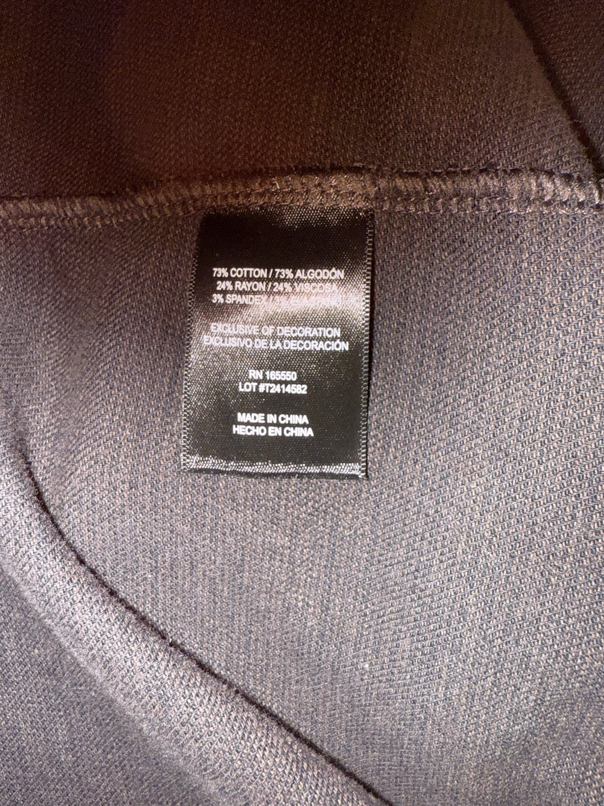 32 Degrees Heat Long Sleeve Button Up Shirt, Black, Size Large, RN165550