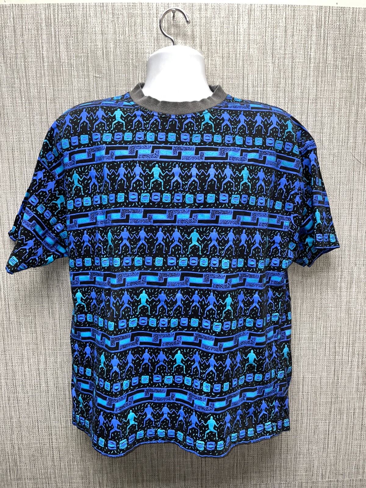 Sedan 100% Cottton Multicolored Blue Graphic T-Shirt Mens M