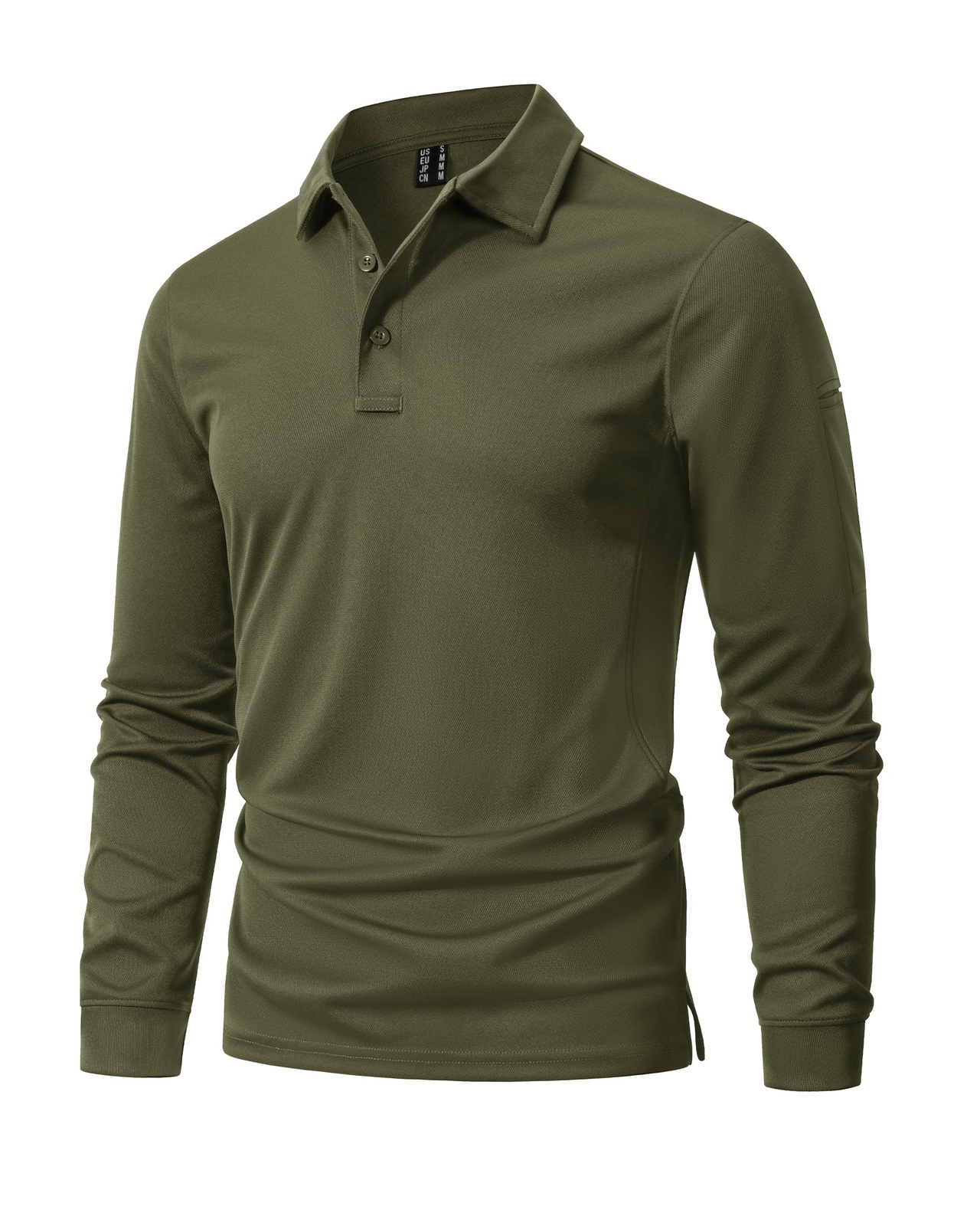 Men’s Polo Shirt Quick Dry Performance Lightweight Sports Long Sleeve T-Shirts
