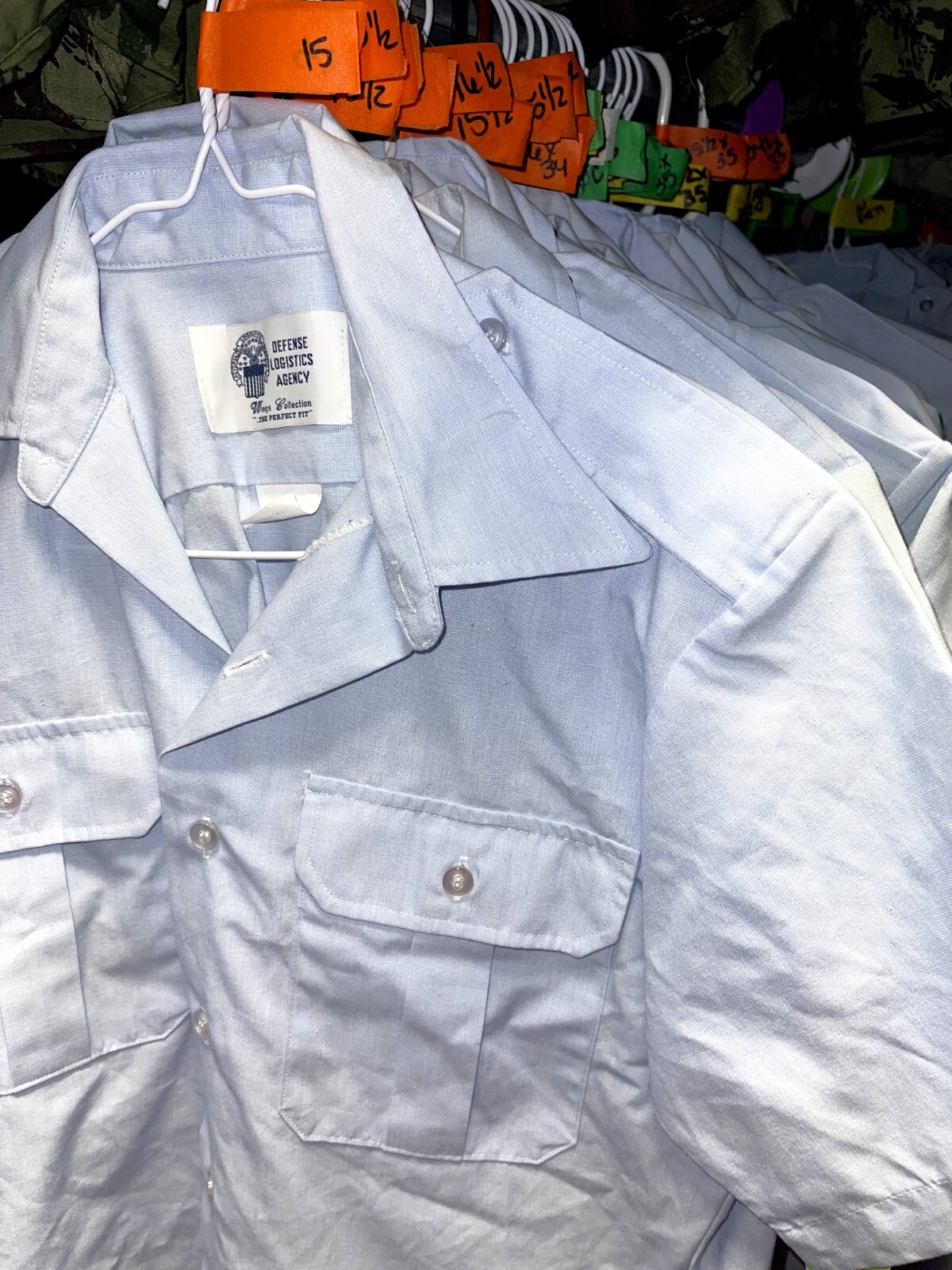 AIR FORCE USAF REGULATION SHIRT MENS SHORT SLEEVE DRESS BLUE UNIFORM ALL SIZES