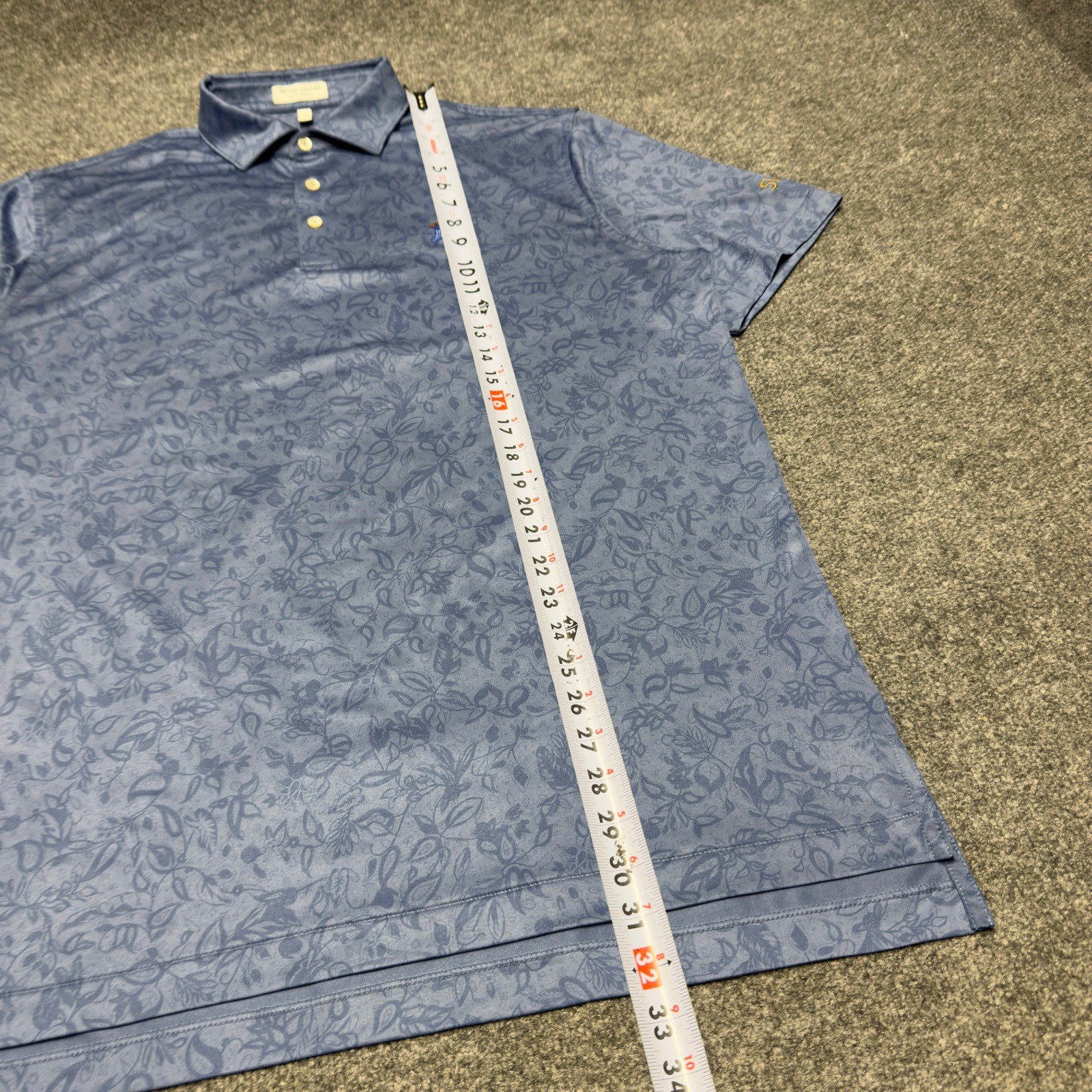 Peter Millar Summer Comfort Polo Carrow Batonical King Swag Golf Shirt Men Large