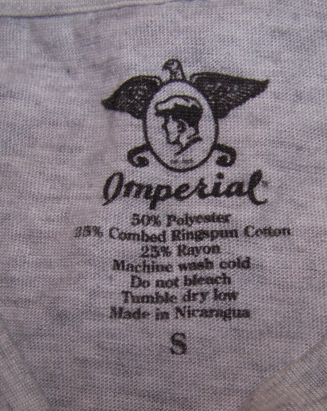 NEW IMPERIAL Crew Neck Cotton Poly Tee Shirt NAPLES NATIONAL GOLF CLUB Sz S Gray