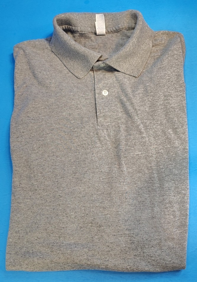 Jerzees Men’s Short Sleeve 60/40 Soft Feel Pique Polo Style Shirt, Gray 2XL